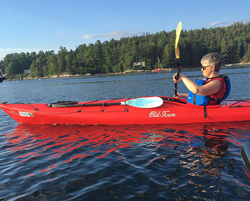 Kayaking in Blue Hill Bay
